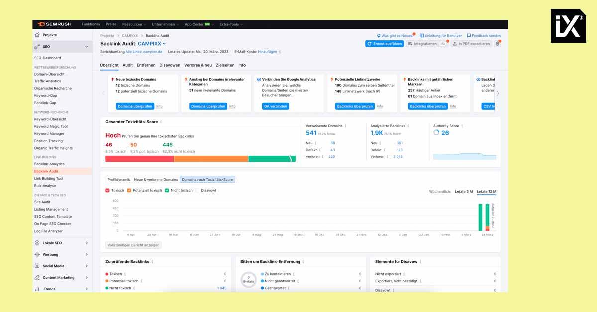 راه اندازی و پیکربندی پروژهٔ بررسی دیدار AI در SEMrush