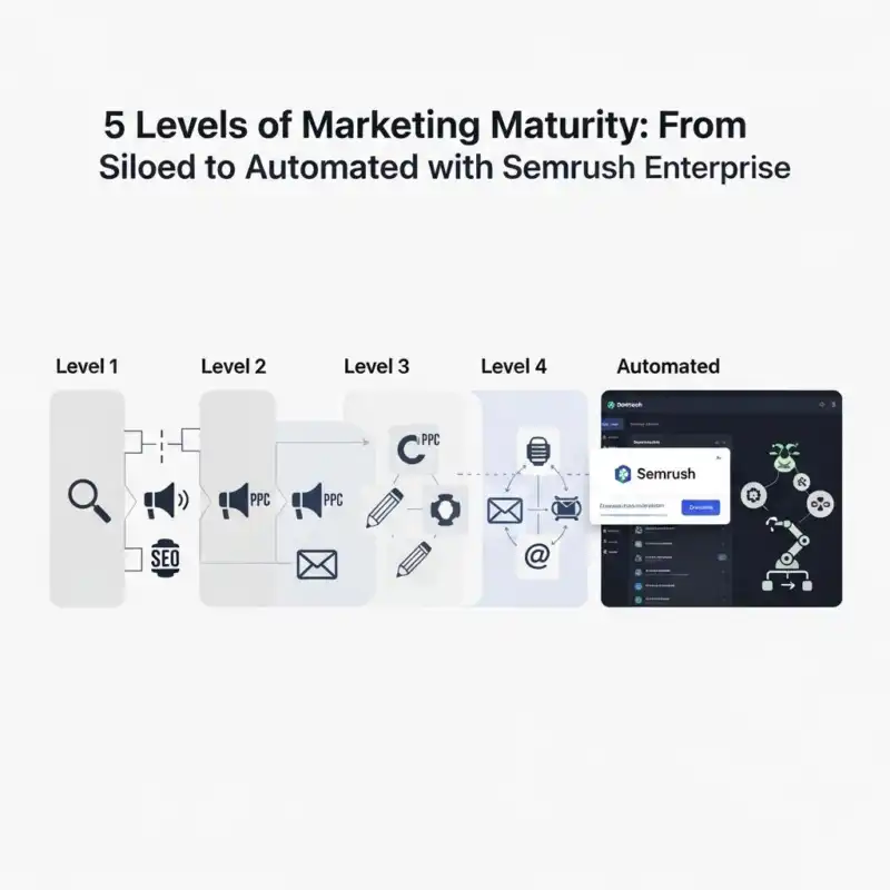 ۵ سطح بلوغ بازاریابی: از جداسازی تا خودکارسازی با Semrush Enterprise
