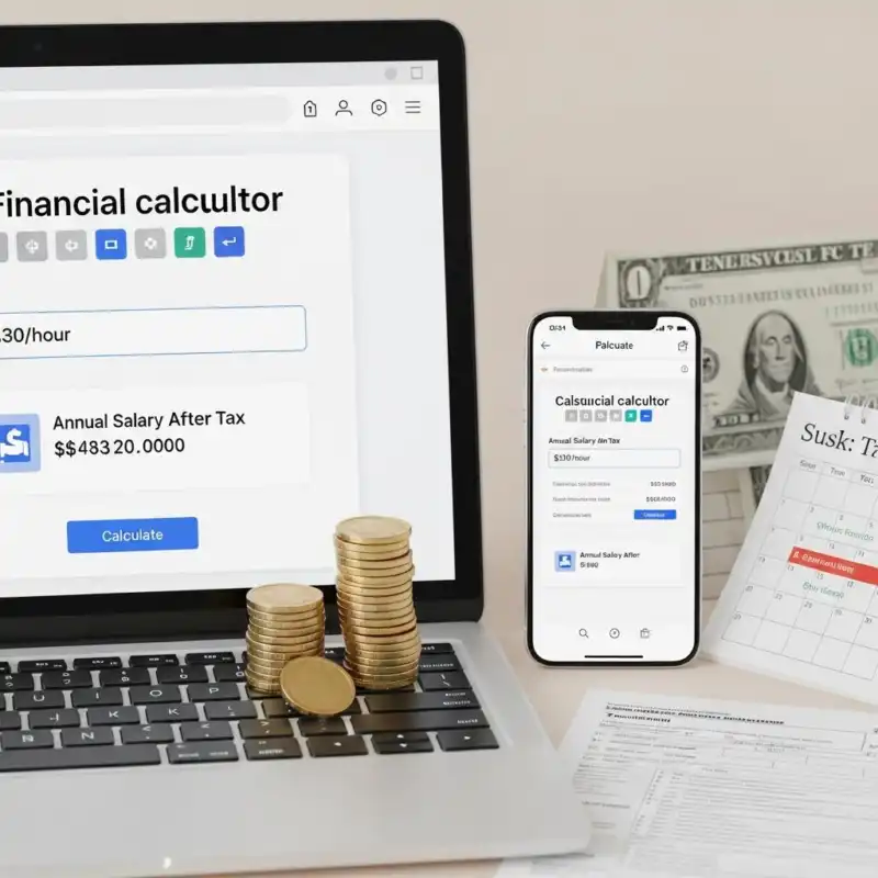 دستمزد $30 در ساعت پس از مالیات: محاسبه سالانه و راهنمای کامل آنلاین