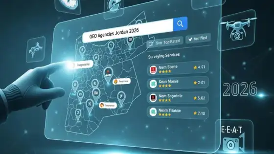 بهترین 10 آژانس GEO در اردن برای خدمات نقشه برداری 2026